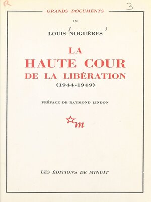 cover image of La Haute Cour de la Libération (1944-1949)